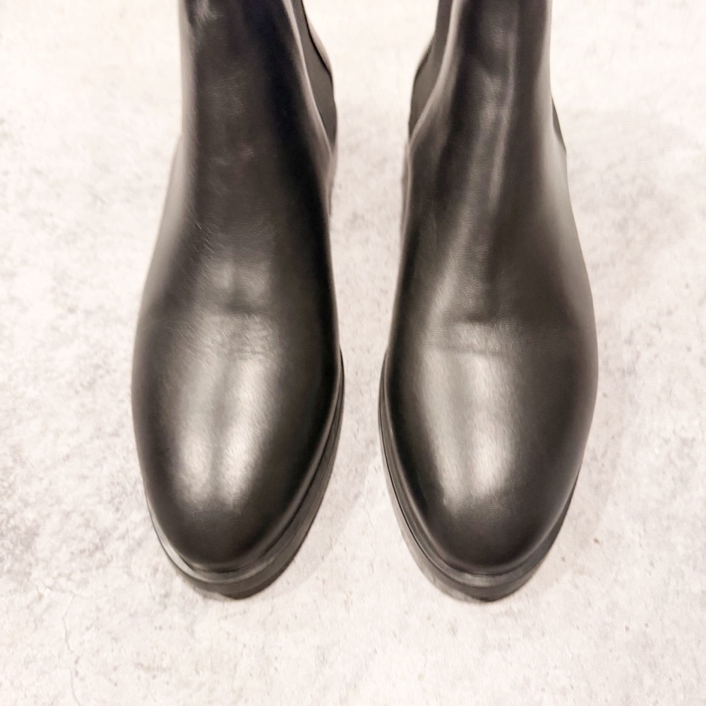 NEW EVERLANE New Modern Chelsea Boot black Italian leather ankle booties 8.5 - Picture 3 of 9